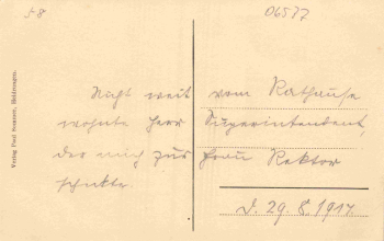 06577 Heldrungen Marktplatz und Rathaus  gebraucht 1917