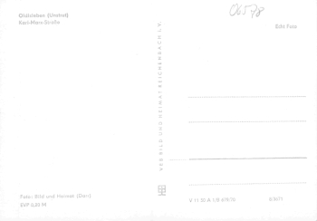06577 Oldisleben Unstrut Karl-Marx-Strasse * 1970
