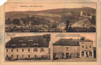 06578 Sachsenburg (An der Schmücke) Geschäftshaus Schwieger o 1920