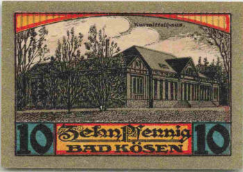 06628 Bad Kösen  Notgeld 10 Pfennige 1921