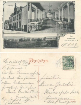 06638 Karsdorf Unstrut Gasthof o 10.8.1907