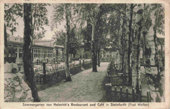 06766 Steinfurth Wolfen Heinrichs Restaurant o 1930