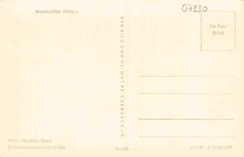 07330 Marktgölitz Probstzella Thüringen * 1960