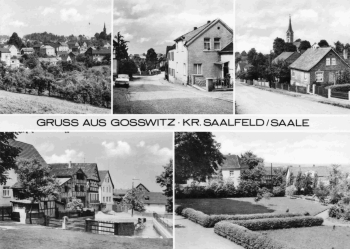 07333 Gosswitz Unterwellenborn Thüringen Mehrbildkarte * 1972