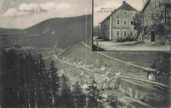 07338 Hockeroda Kaulsdorf Thüringen Gasthaus zum Bahnhof o 1911