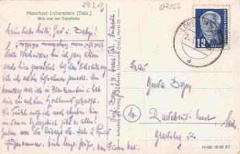 07356 Bad Lobenstein von der Eichelleite o 1956