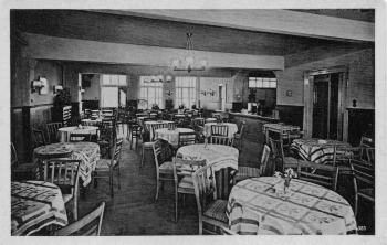 07356 Bad Lobenstein Kurhaus Speisesaal * um 1950
