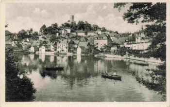 07356 Bad Lobenstein von der Inselbrücke * um 1950
