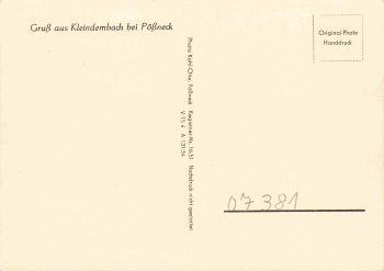 07381 Kleindembach Gasthof zum goldenen Stern * 1954