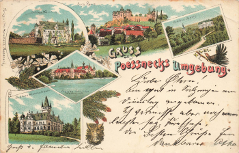 07381 Poessneck  Litho o 1898