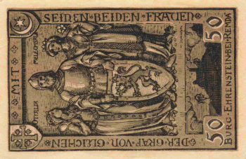 07407 Remda-Rudolstadt emergency money note, 50 Pfennig, 1921