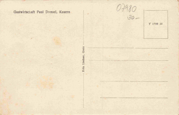 07574 Kauern Gastwirtschaft Paul Dressel * um 1920