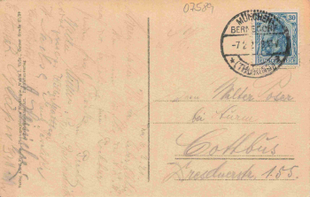 07589 Lederhose S.-W. Münchenbernsdorf Gasthaus Erholung o 1921