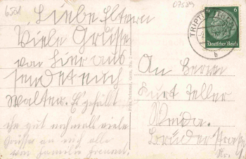07589 Schwarzbach Thüringen Gasthof Rittergut o 1937