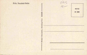 07616 Bürgel Thüringen "Fritz Sauckel-Heim" * um 1950