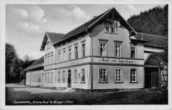07616 Bürgel Thüringen Gaststätte "Grüne Aue" o 1943