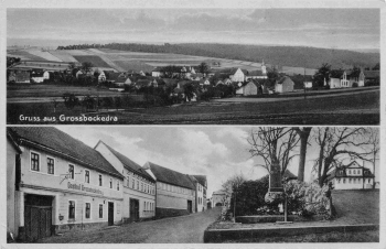 07646 Großbockedra Thüringen Gasthof Emil Opel * um 1930