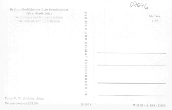 07646 Renthendorf Wohnhaus von Alfred Brem* 1962