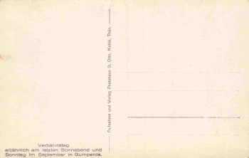 07768 Gumperda Gruß vom Verbandstag * um 1930