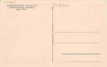 07768 Gumperda Landschulheim * um 1940