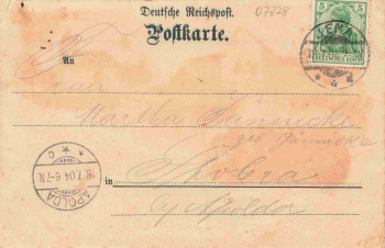 07778 Altengönna Lehesten Gasthof zum weissen Ross o 1904