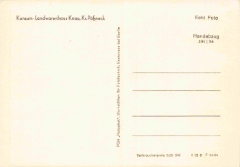 07806 Knau Neustadt an der Orla Konsum Landwarenhaus * 1964