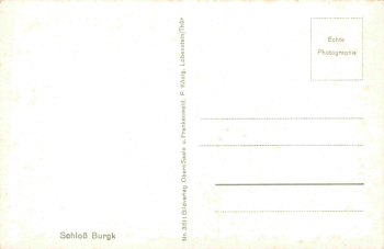 07907 Burgk Saale Schleiz Schloss * um 1950