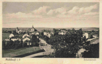 07919 Mühltroff Vogtland Bahnhofstrasse o 1938