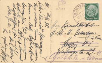 07919 Mühltroff Vogtland Bahnhofstrasse o 1938