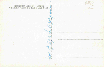 07922 Stelzen Reuth im Vogtland Sächsischer Gasthof * um 1930