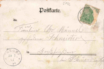 07926 Gefell Vogtland Litho o 1901