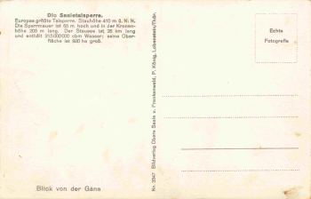 07929 Bleiloch-Saaletalsperre * um 1940