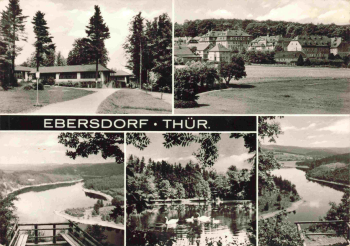07929 Ebersdorf Thüringen Mehrbildkarte * 1976