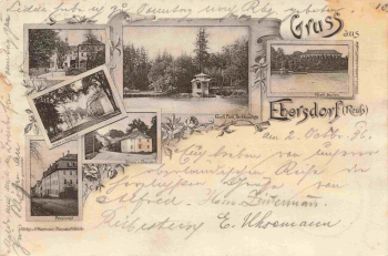 07929 Ebersdorf Thüringen Mehrbildkarte o 1886