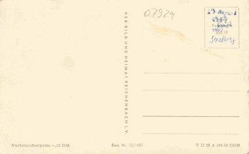 07920 Saalburg Thüringen Mehrbildkarte * 1959