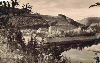 07955 Auma-Untendorf Hotel Linkenmühle country postmark o 1961