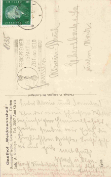 07973 Neumühle Elster Gasthof "Weidmannsheil" o 1930