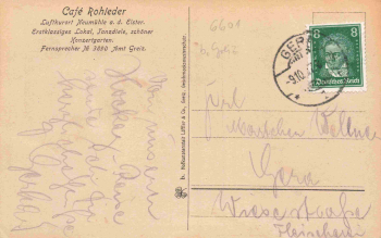 07973 Neumühle Elster Cafe Rohleder o 1927