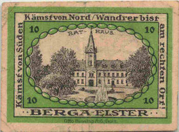 07980 Berga Elster Notgeldschein 1920