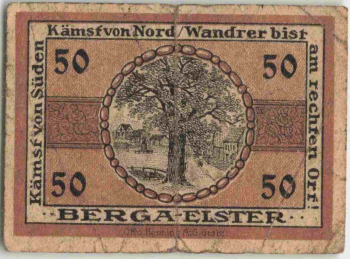 07980 Berga Elster Notgeldschein 1920