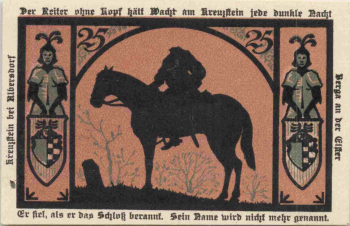 07980 Berga (Elster) emergency money note, 1921
