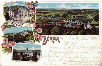 07980 Berga Elster Gruss aus ... Litho o 1904