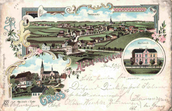 07987 Hermannsgrün Gruss aus... Litho o 1903