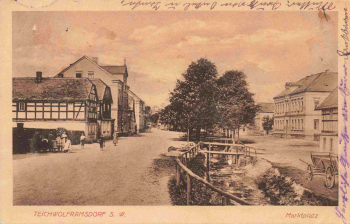 07987 Teichwolframsdorf Marktplatz o um 1920