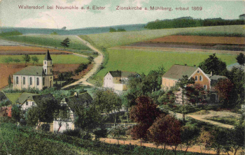 07987 Waltersdorf Mohlsdorf-Teichwolframsdorf Zionskirche  am Mühlberg o 1910