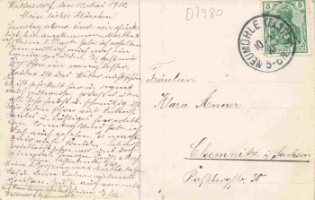 07987 Waltersdorf Mohlsdorf-Teichwolframsdorf Zionskirche  am Mühlberg o 1910