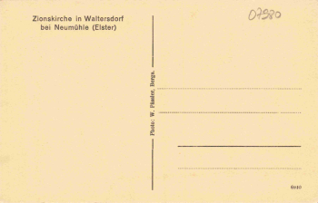 07987 Waltersdorf Mohlsdorf-Teichwolframsdorf Zionskirche * um 1930