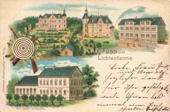 08115 Lichtentanne Jubelt's Gasthof Litho o 1902