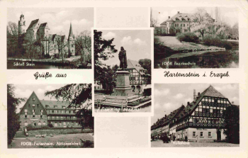 08118 Hartenstein Erzgebirge Mehrbildkarte o 1964