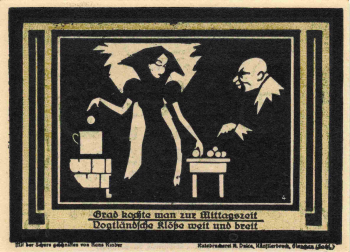 08209 Auerbach Notgeld 75 Pfennige 1921